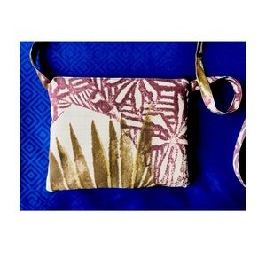 NWOT Hand-painted Cloth Crossbody Clutch